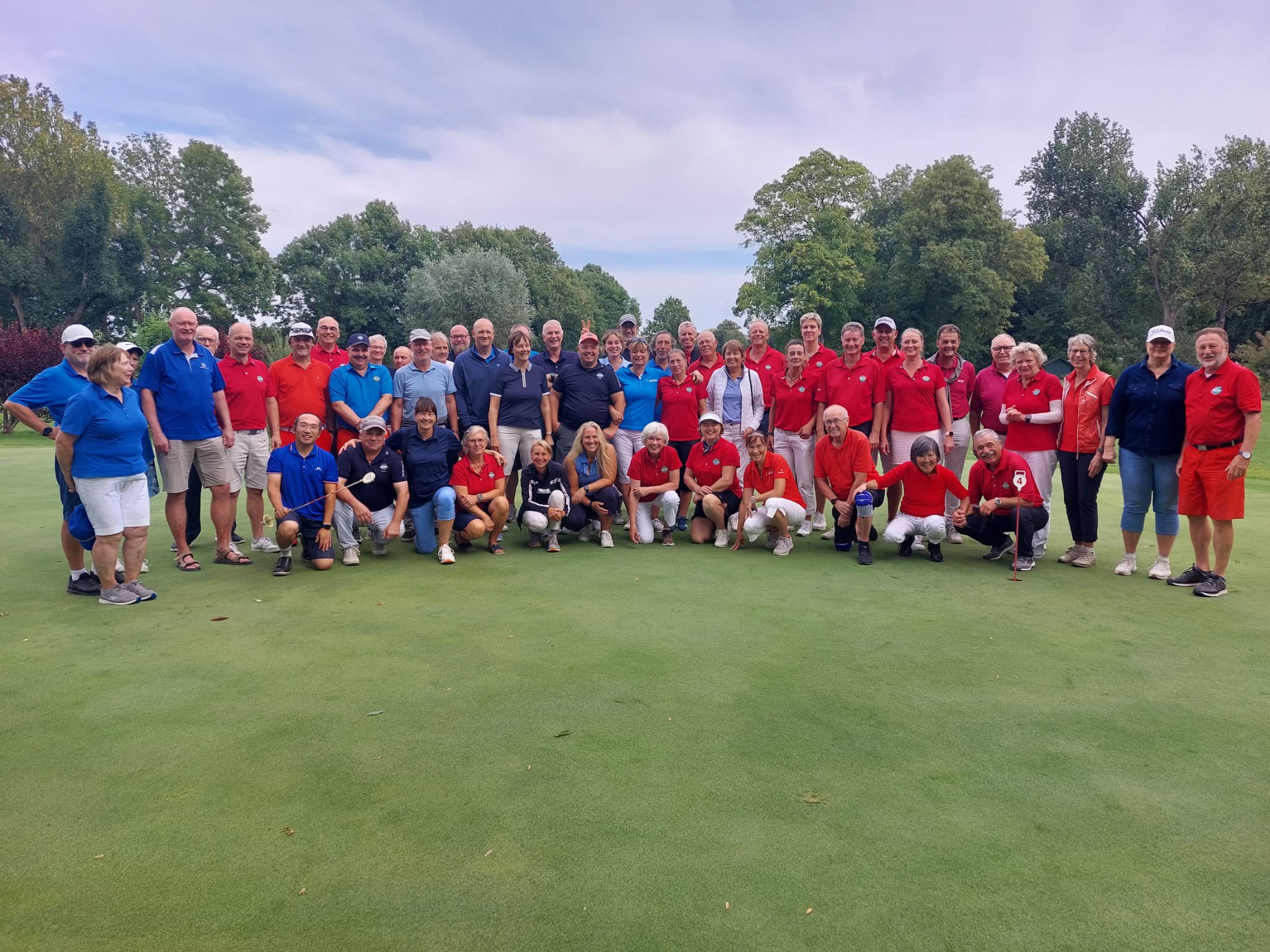 Siegesfeier auf dem Grün